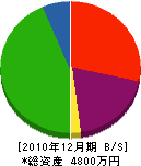 上村建具店 貸借対照表 2010年12月期