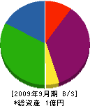 伊藤設備 貸借対照表 2009年9月期