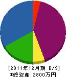 アサノ 貸借対照表 2011年12月期