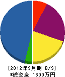 松田造園 貸借対照表 2012年9月期