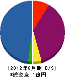 日本システム 貸借対照表 2012年8月期