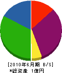 高田造園 貸借対照表 2010年6月期
