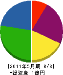 坂田ガス住設 貸借対照表 2011年5月期