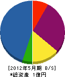浅中錦松園 貸借対照表 2012年5月期