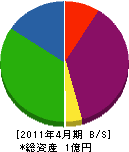 中村電工 貸借対照表 2011年4月期