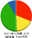 木原フスマ店 貸借対照表 2011年12月期