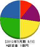 三竹電工 貸借対照表 2012年5月期