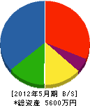 前田建設 貸借対照表 2012年5月期