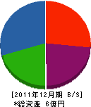 永田組 貸借対照表 2011年12月期