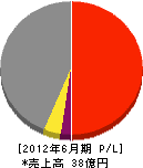 会津土建 損益計算書 2012年6月期