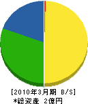 山崎電設 貸借対照表 2010年3月期