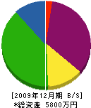 赤星電設 貸借対照表 2009年12月期