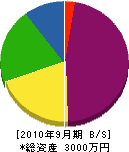 吉田組 貸借対照表 2010年9月期
