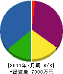 富士工業 貸借対照表 2011年7月期