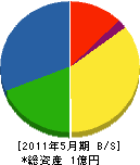 遠藤建設 貸借対照表 2011年5月期