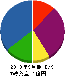 小川工業 貸借対照表 2010年9月期