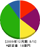 釜石瓦斯 貸借対照表 2009年12月期
