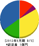 横川工業 貸借対照表 2012年6月期