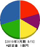 小井土建設 貸借対照表 2010年3月期