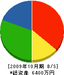 佐藤塗装工業 貸借対照表 2009年10月期