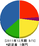 寿造園 貸借対照表 2011年12月期