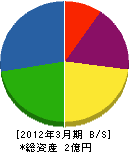 千代田電設 貸借対照表 2012年3月期