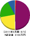 村田管工 貸借対照表 2011年6月期