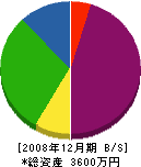 秋山畳店 貸借対照表 2008年12月期