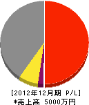 藤ノ川建設 損益計算書 2012年12月期