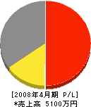 中部開発工業 損益計算書 2008年4月期