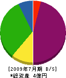 中村鉄工 貸借対照表 2009年7月期