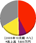 角田組 損益計算書 2009年10月期