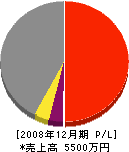長倉石工 損益計算書 2008年12月期