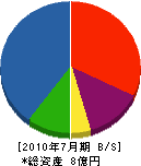 芳栄ホーム 貸借対照表 2010年7月期