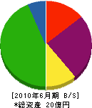 小山田工業所 貸借対照表 2010年6月期
