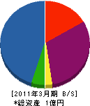 宝辺商店 貸借対照表 2011年3月期