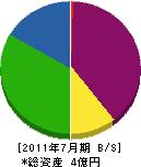 千代田テクノ 貸借対照表 2011年7月期