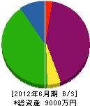 荻田製材 貸借対照表 2012年6月期