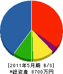 高崎組 貸借対照表 2011年5月期