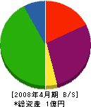 飯塚解体工業 貸借対照表 2008年4月期