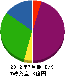 愛媛県環境開発センター 貸借対照表 2012年7月期