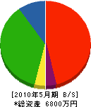 赤坂 貸借対照表 2010年5月期