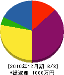 宝川建材 貸借対照表 2010年12月期