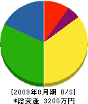 弘栄開発 貸借対照表 2009年8月期