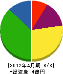石田電機 貸借対照表 2012年4月期