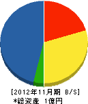 田沢川窪建設 貸借対照表 2012年11月期