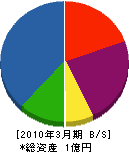新井土木 貸借対照表 2010年3月期