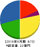 東日電設 貸借対照表 2010年8月期