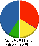 日東商事 貸借対照表 2012年9月期