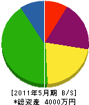 藤田工務店 貸借対照表 2011年5月期